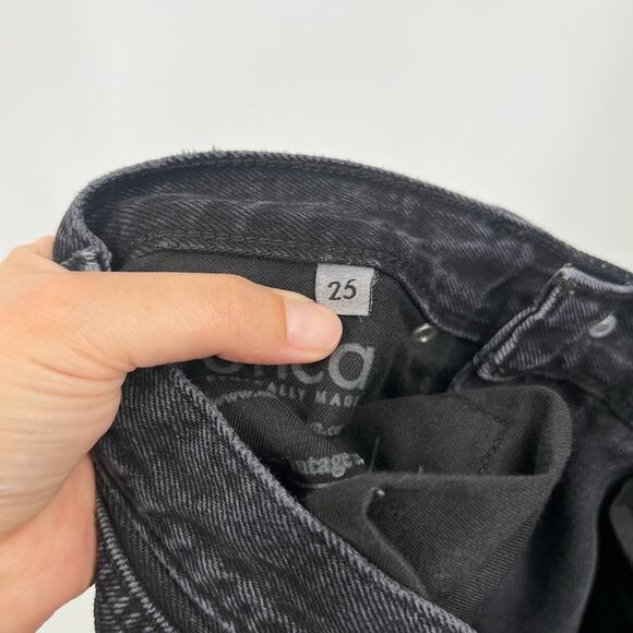 Etica Black Tyler Vintage Straight Jeans Button Fly - Picture 9 of 10